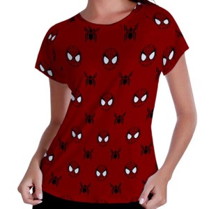 Camiseta Feminina - Raglan - Homem Aranha - Mod.03